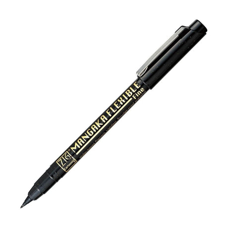 Mangaka Flexible Brush pen Svart - Fine - 1 - ZIG Kuretake - Tidformera