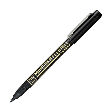 Mangaka Flexible Brush pen Svart - Medium - 1 - ZIG Kuretake - Tidformera