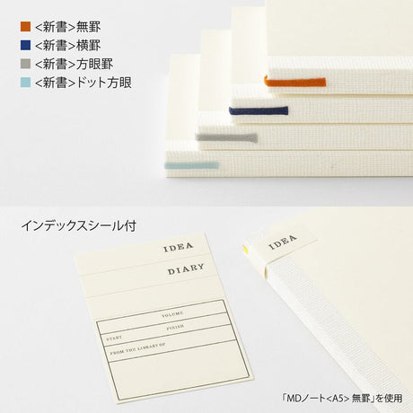 MD Notebook B6 Slim - Blank - 4 - Midori - Tidformera