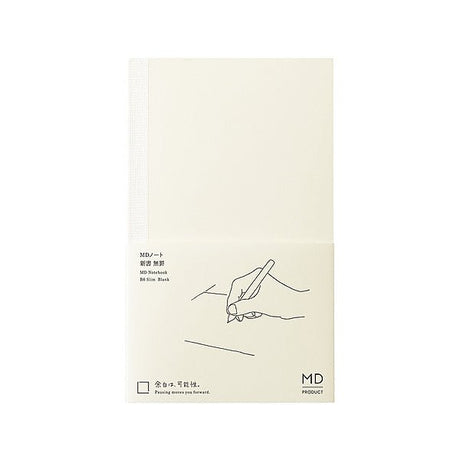 MD Notebook B6 Slim - Blank - 1 - Midori - Tidformera