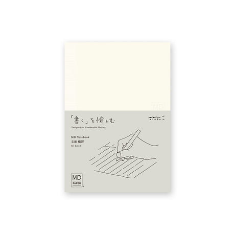 MD Notebook B6 Slim - Lined. Linjerad anteckningsbok från Midori - Tidformera