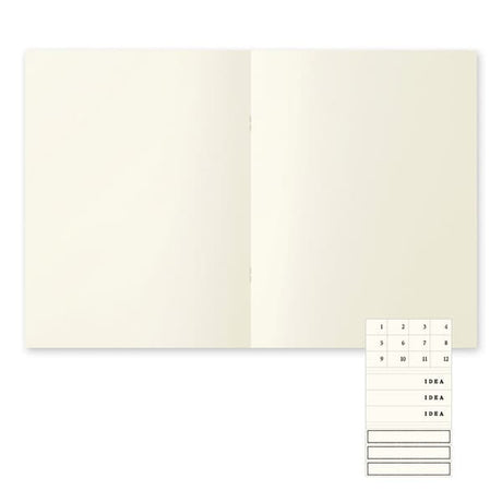 MD Notebook Light - Skrivhäfte - 3 - pack A4 - Blank - 3 - Midori - Tidformera