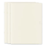 MD Notebook Light - Skrivhäfte - 3 - pack A4 - Blank - 2 - Midori - Tidformera