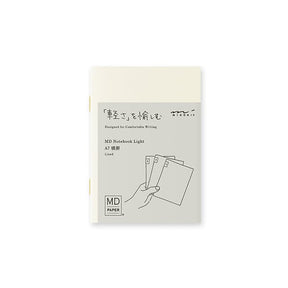 MD Notebook Light - Skrivhäfte - 3 - pack A7 - Linjerad - 1 - Midori - Tidformera