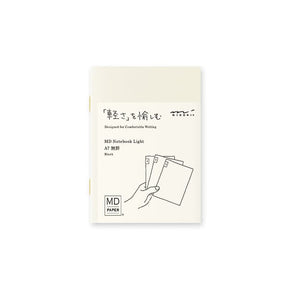 MD Notebook Light - Skrivhäfte - 3 - pack A7 - Olinjerad - 1 - Midori - Tidformera