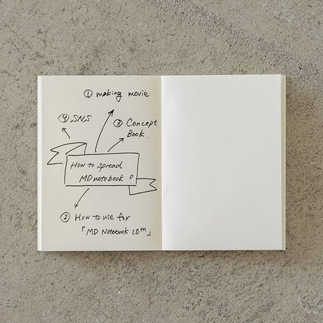 MD Notebook Light - Skrivhäfte - 3 - pack A7 - Olinjerad - 7 - Midori - Tidformera