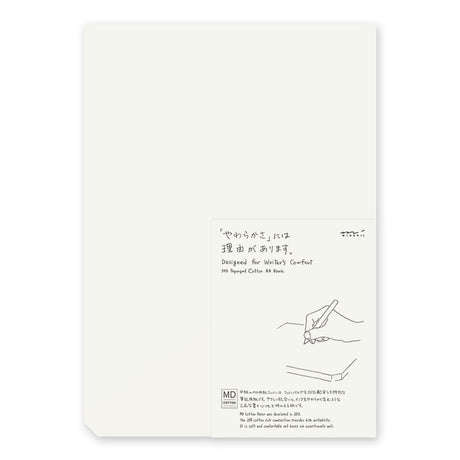 MD Paper Pad A4 Cotton - Blank - 1 - Midori - Tidformera
