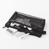 Mesh Pen Pouch - Black - 2 - Midori - Tidformera