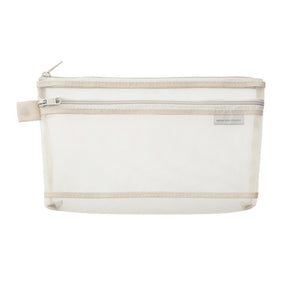 Mesh Pen Pouch - Gray - 1 - Midori - Tidformera