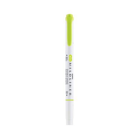 Mildliner Överstrykningspenna - Citrus green från Zebra - Limegrön överstrykningspenna med lock - Tidformera
