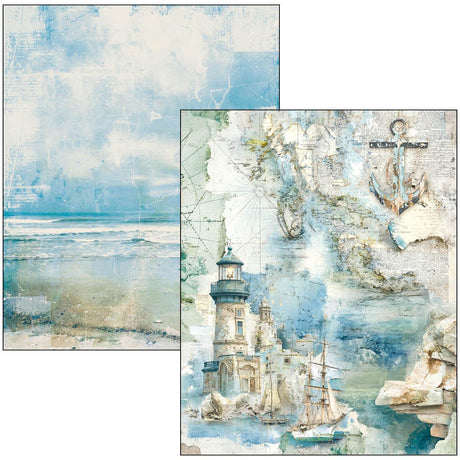 Mixed media book - Edge of the Ocean - 6 - Ciao Bella - Tidformera