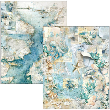 Mixed media book - Edge of the Ocean - 8 - Ciao Bella - Tidformera
