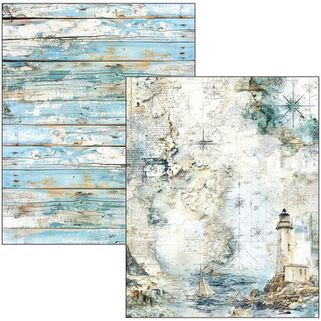 Mixed media book - Edge of the Ocean - 4 - Ciao Bella - Tidformera