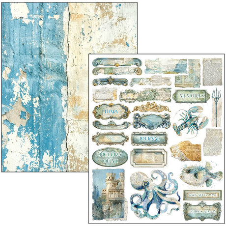 Mixed media book - Edge of the Ocean - 10 - Ciao Bella - Tidformera