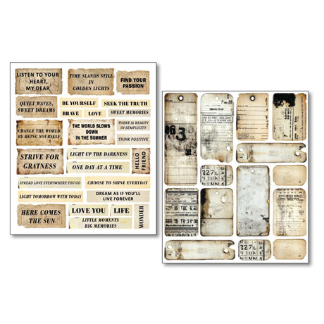 Mixed Media Stickers - 10-pack - Kind Thoughts - 4 - Ciao Bella - Tidformera