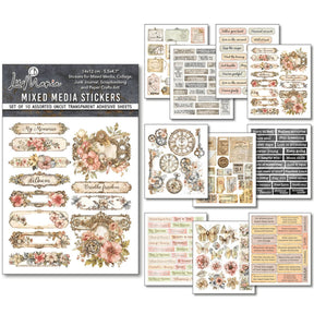 Mixed Media Stickers - 10-pack - Lost in Time - 1 - Ciao Bella - Tidformera