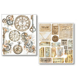 Mixed Media Stickers - 10-pack - Lost in Time - 2 - Ciao Bella - Tidformera