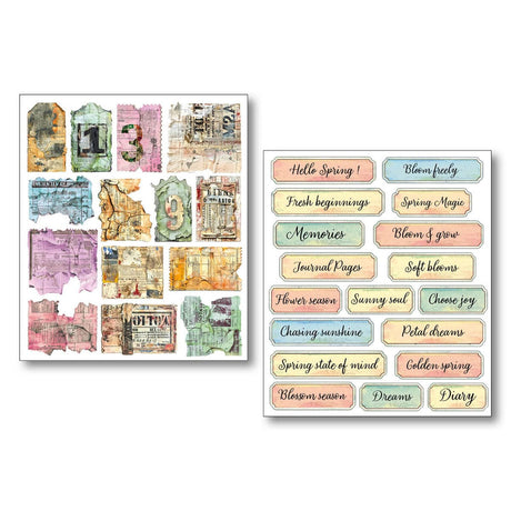 Mixed Media Stickers - 10-pack - The sound of spring - 2 - Ciao Bella - Tidformera