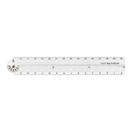 Multi Ruler 30 cm Linjal - 3 - Midori - Tidformera