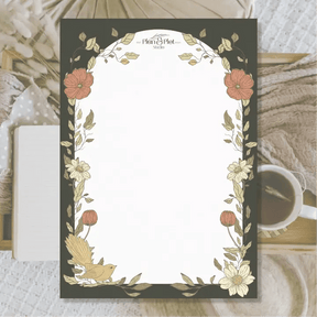 Notepad - A5 - Birds & Flowers - 1 - Plan & Plot Studio - Tidformera