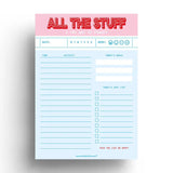 Notepad To Do List A6 - All the Stuff - 1 - Studio Inktvis B.V - Tidformera