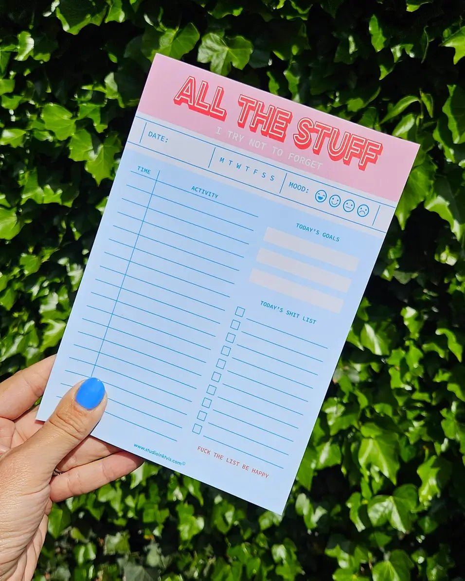 Notepad To Do List A6 - All the Stuff - 5 - Studio Inktvis B.V - Tidformera