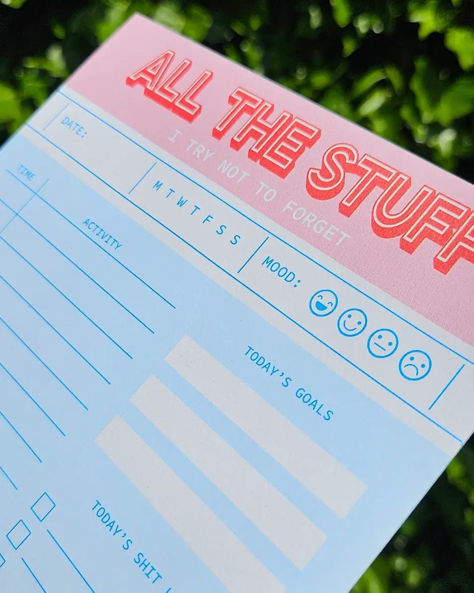 Notepad To Do List A6 - All the Stuff - 3 - Studio Inktvis B.V - Tidformera