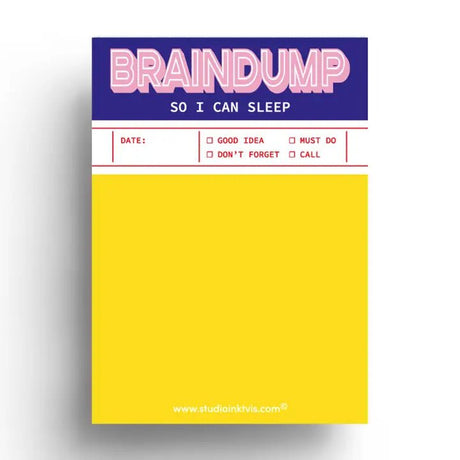 Notepad To Do List A6 - Braindump - 1 - Studio Inktvis B.V - Tidformera
