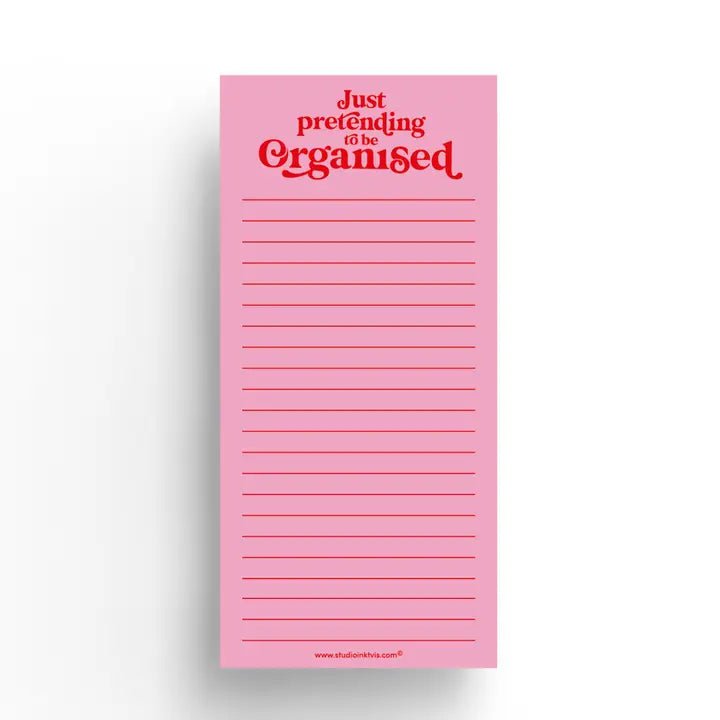 Notepad To Do List - Just Pretending To Be Organised - 1 - Studio Inktvis B.V - Tidformera