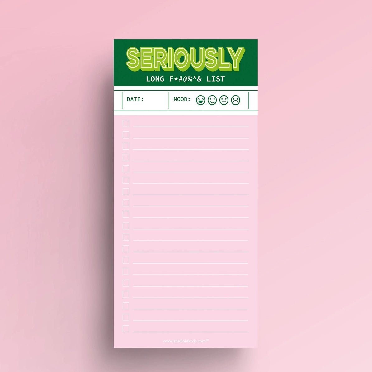Notepad To Do List - Seriously Long F*@%& List - 5 - Studio Inktvis B.V - Tidformera