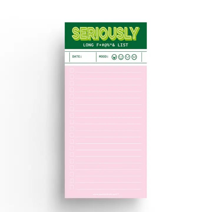 Notepad To Do List - Seriously Long F*@%& List - 1 - Studio Inktvis B.V - Tidformera