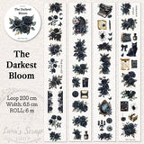 Pet Tape - Lana - 65 mm - The Darkest Bloom - 1 - Lana's Scrap Shop - Tidformera