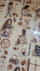 Pet Tape - Lana - 70 mm - Cozy Coffee Days - 5 - Lana's Scrap Shop - Tidformera