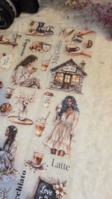 Pet Tape - Lana - 70 mm - Cozy Coffee Days - 8 - Lana's Scrap Shop - Tidformera