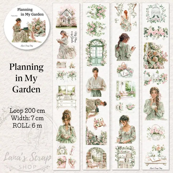 Pet Tape - Lana - 70 mm - Planning in My Garden - 1 - Lana's Scrap Shop - Tidformera
