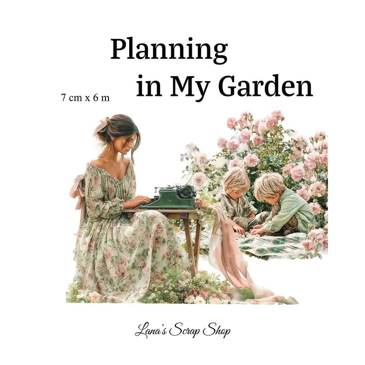 Pet Tape - Lana - 70 mm - Planning in My Garden - 2 - Lana's Scrap Shop - Tidformera