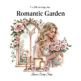 Pet Tape - Lana - 70 mm - Romantic Garden - 2 - Lana's Scrap Shop - Tidformera