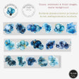 Pet Tape - MIC - Blue Splash Foiled & Embossed 60 mm - 2 - MIC & MIM Premium Paper Shop - Tidformera