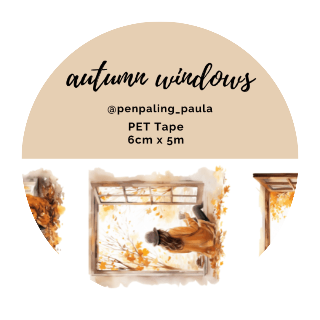 Pet Tape - Penpaling Paula - Autumn windows 60 mm - 1 - Penpaling Paula - Tidformera