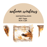 Pet Tape - Penpaling Paula - Autumn windows 60 mm - 1 - Penpaling Paula - Tidformera