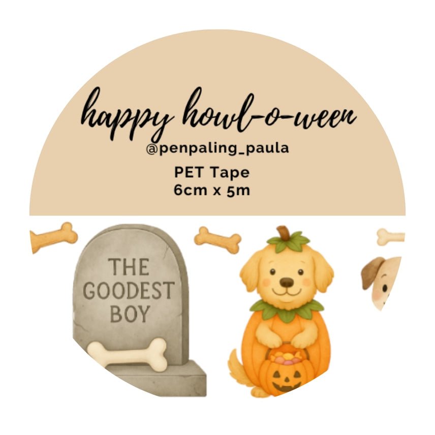 Pet Tape - Penpaling Paula - Happy howl-o-ween 60 mm - 1 - Penpaling Paula - Tidformera