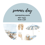 Pet Tape - Penpaling Paula - Summer day 60 mm - 1 - Penpaling Paula - Tidformera