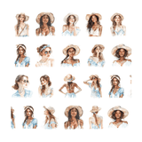 Pet Tape - Penpaling Paula - Summer girls 60 mm - 2 - Penpaling Paula - Tidformera