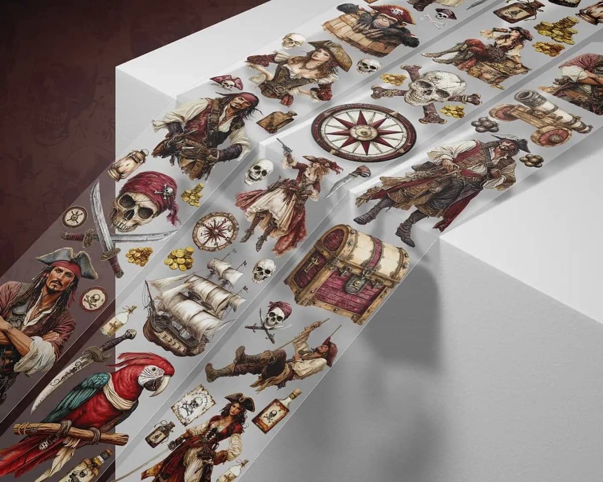 Pet tape Pirate Coast - 60 mm - 1 - Scrapbook Resource Co - Tidformera