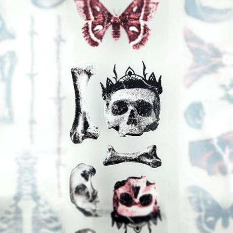 Pet Tape Pre-cut - Jextended X Mic - 70 mm - Grim Findings - 8 - MIC & MIM Premium Paper Shop - Tidformera