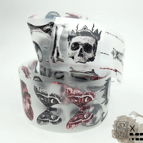 Pet Tape Pre-cut - Jextended X Mic - 70 mm - Grim Findings - 3 - MIC & MIM Premium Paper Shop - Tidformera