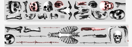 Pet Tape Pre-cut - Jextended X Mic - 70 mm - Grim Findings - 1 - MIC & MIM Premium Paper Shop - Tidformera