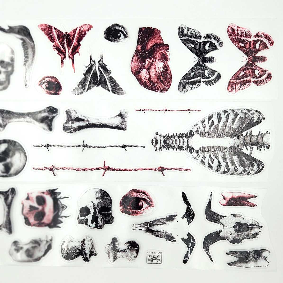 Pet Tape Pre-cut - Jextended X Mic - 70 mm - Grim Findings - 7 - MIC & MIM Premium Paper Shop - Tidformera