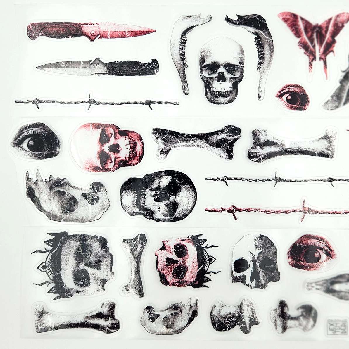 Pet Tape Pre-cut - Jextended X Mic - 70 mm - Grim Findings - 4 - MIC & MIM Premium Paper Shop - Tidformera