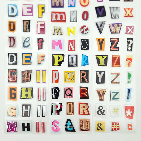 Pet Tape Pre-cut - Mic - 70 mm - Alphabet Soup - 6 - MIC & MIM Premium Paper Shop - Tidformera